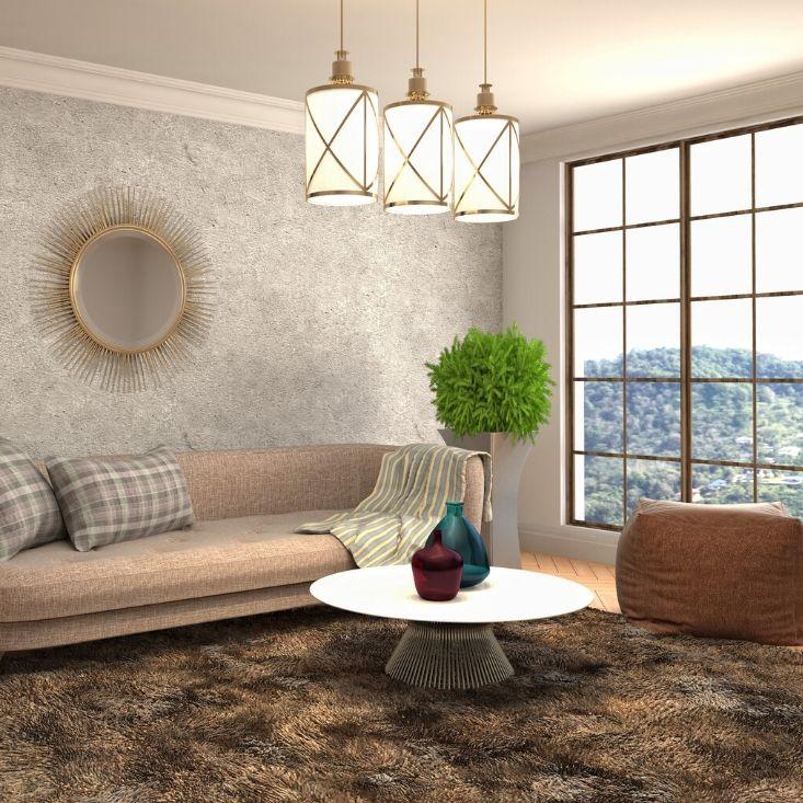Hanging lights for living room corner discount