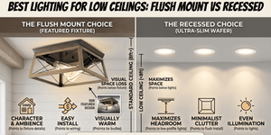 Stop Guessing: Best Lighting for Low Ceilings (Flush Mount vs Recessed)