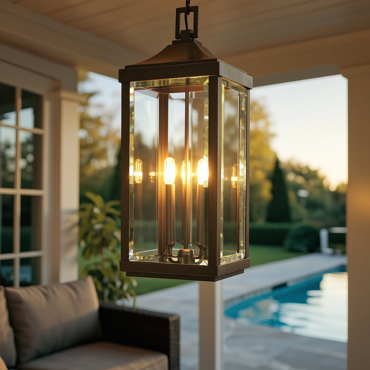 オランダ　ヴィンテージ ライト UHP1191 Colonial Outdoor Pendant Light, 23-3/4