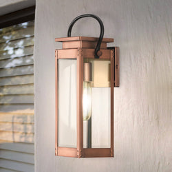 Urban Ambiance - Wall Sconce - UHP1533 Modern Farmhouse Outdoor Wall Sconce, 15 - 7/8''H x 5 - 1/2"W x 6 - 1/2''D, Antique Copper Finish, Darwin Collection -