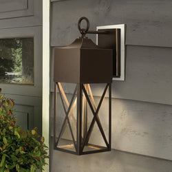Urban Ambiance - Wall Sconce - UHP1563 Modern Farmhouse Outdoor Wall Sconce, 23 - 1/4''H x 9 - 1/2"W x 7''D, Antique Bronze Finish, Sunnybank Collection -