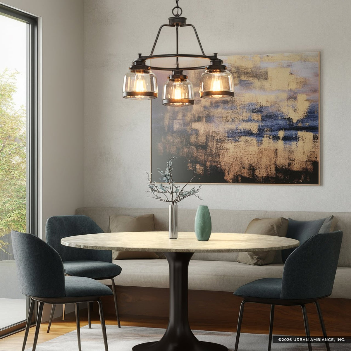 UHP2533 Luxe Industrial Chandelier, 18