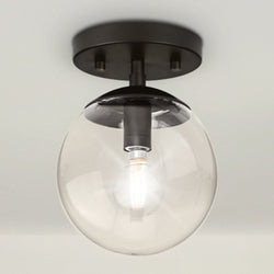 Urban Ambiance - Ceiling Light - UHP4443 Minimalist Indoor Ceiling Light, 7 - 7/8''H x 5 - 7/8"W x 5 - 7/8''D, Matte Black Finish, Canton Collection -