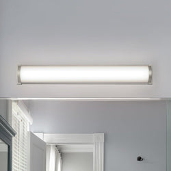 Urban Ambiance - Bath Light - UHP4462 Minimalist Indoor Bath Light, 4 - 3/4''H x 2 - 5/163"W x 32''D, Brushed Nickel Finish, Ashford Collection -