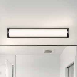 Urban Ambiance - Bath Light - UHP4463 Minimalist Indoor Bath Light, 4 - 3/4''H x 2 - 5/163"W x 32''D, Matte Black Finish, Ashford Collection -