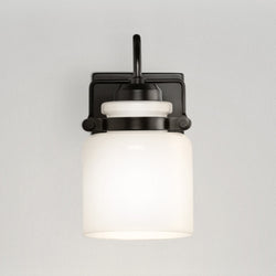 Urban Ambiance - Bath Light - UHP4542 Transitional Indoor Bath Light, 9''H x 7"W x 5''D, Matte Black Finish, Bowman Collection -