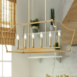 Urban Ambiance - Chandelier - UHP4773 English Country Indoor Chandelier, 15 - 1/8''H x 13"W x 42''D, Brushed Bronze Finish, Coronado Collection -