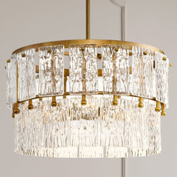 Urban Ambiance - Pendant - UHP4955 Glam Indoor Pendant, 15 - 1/8''H x 17"W x 17''D, Gold Ombre Finish, Kenton Collection -