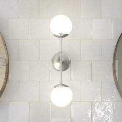 Urban Ambiance - Wall Sconce - UHP4983 Mid Century Modern Indoor Wall Sconce, 24''H x 7 - 1/8"W x 5 - 7/8''D, Brushed Nickel Finish, Cologne Collection -