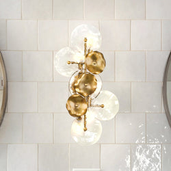 Urban Ambiance - Wall Sconce - UHP5024 Glam Indoor Wall Sconce, 12 - 3/4''H x 4 - 7/8"W x 24''D, Gold Ombre Finish, Randwick Collection -