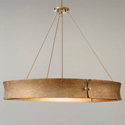 Urban Ambiance - Chandelier - UHP5031 Modern Rustic Indoor Chandelier, 26''H x 32"W x 32''D, Soft Gold Finish, Richmond Collection -