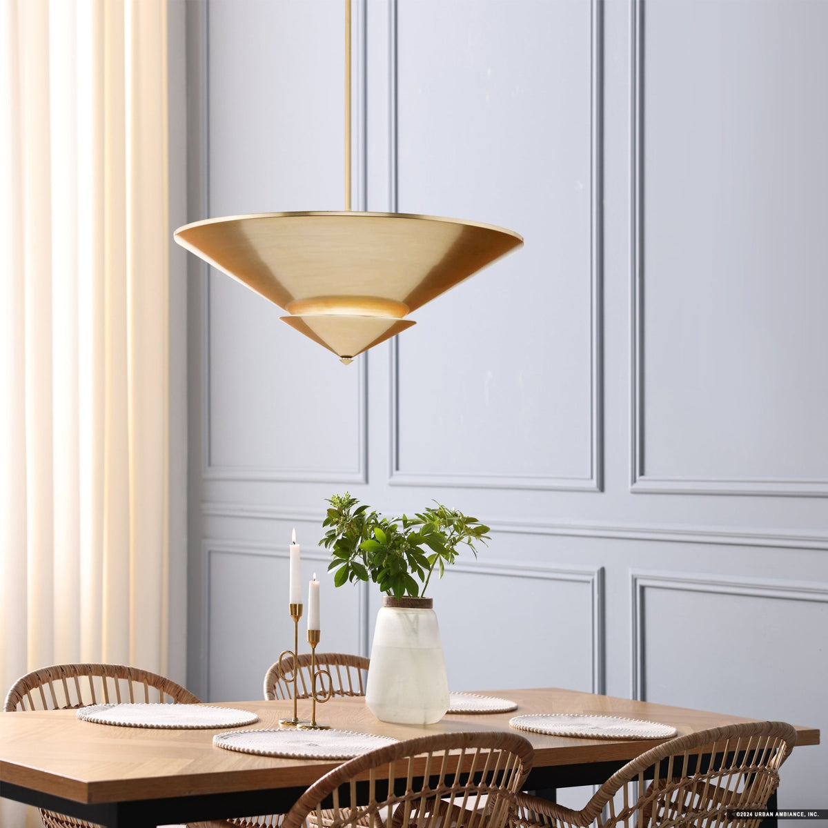 UHP5051 Modern Indoor Ceiling Light 10 3 4 H x 25 W x 25 D Soft Go Urban Ambiance