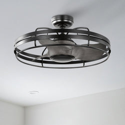 Urban Ambiance - Ceiling Fan - UHP9400 Urban Loft Indoor Ceiling Fan, 13 - 5/8''H x 26"W x 26''D, Matte Black Finish, Krefeld Collection -