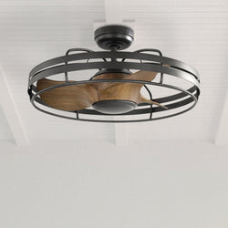 Urban Ambiance - Ceiling Fan - UHP9401 Urban Loft Indoor Ceiling Fan, 13 - 5/8''H x 26"W x 26''D, Graphite Finish, Krefeld Collection -