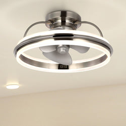 Urban Ambiance - Ceiling Fan - UHP9510 Contemporary Indoor Ceiling Fan, 8 - 3/4''H x 20 - 3/4"W x 20 - 3/4''D, Brushed Nickel Finish, Scarborough Collection -