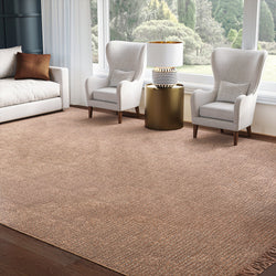 Urban Ambiance - UJR0161 Luxury Hand - Woven Natural High - Pile Rug -
