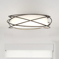 Urban Ambiance - Ceiling Fixture - ULB2426 Transitional Indoor Ceiling Fixture, 19.6"W x 19.6"D x 5.8"H, Bronze Finish, Harbor Collection -