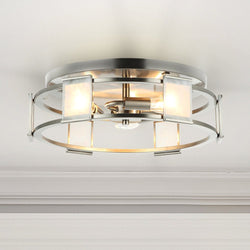 Urban Ambiance - Ceiling Fixture - ULB2458 Contemporary Indoor Ceiling Fixture, 15"W x 15"D x 4.7"H, Brushed Nickel Finish, Harbor Collection -