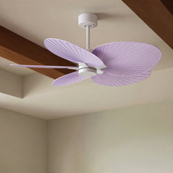Urban Ambiance - Ceiling Fan - UMC9080 Eclectic Indoor/Outdoor Ceiling Fan, 8" (Plus Downrod) H x 48" W x 48" D, Matte White Finish, Pelmere Collection -