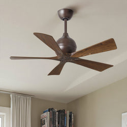 Urban Ambiance - Ceiling Fan - UMC9208 Traditional Indoor/Outdoor Ceiling Fan, 12" (Plus Downrod) H x 42" W x 42" D, Textured Bronze Finish, Whisora Collection -