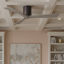 Urban Ambiance - Ceiling Fan - UMC9220 Minimalist Indoor/Outdoor Ceiling Fan, 10" H x 52" W x 52" D, Brushed Bronze Finish, Aerwyn Collection -