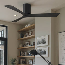Urban Ambiance - Ceiling Fan - UMC9226 Modern Indoor/Outdoor Ceiling Fan, 10" H x 52" W x 52" D, Matte Black Finish, Aerwyn Collection -