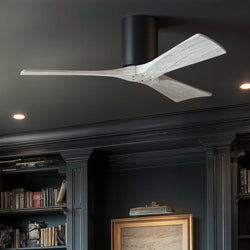 Urban Ambiance - Ceiling Fan - UMC9233 Minimalist Indoor/Outdoor Ceiling Fan, 10" H x 42" W x 42" D, Matte Black Finish, Aerwyn Collection -