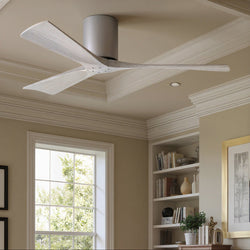 Urban Ambiance - Ceiling Fan - UMC9241 Modern Indoor/Outdoor Ceiling Fan, 10" H x 52" W x 52" D, Brushed Nickel Finish, Aerwyn Collection -