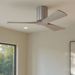 Urban Ambiance - Ceiling Fan - UMC9245 Minimalist Indoor/Outdoor Ceiling Fan, 10" H x 42" W x 42" D, Brushed Pewter Finish, Aerwyn Collection -
