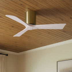 Urban Ambiance - Ceiling Fan - UMC9253 Modern Indoor/Outdoor Ceiling Fan, 10" H x 42" W x 42" D, Brushed Brass Finish, Aerwyn Collection -