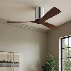 Urban Ambiance - Ceiling Fan - UMC9270 Rustic Indoor/Outdoor Ceiling Fan, 10" H x 52" W x 52" D, Polished Chrome Finish, Aerwyn Collection -