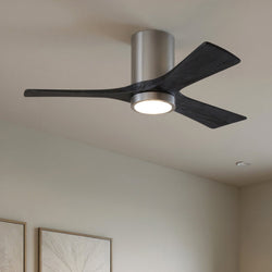 Urban Ambiance - Ceiling Fan - UMC9289 Scandinavian Indoor/Outdoor Ceiling Fan, 12" H x 42" W x 42" D, Brushed Pewter Finish, Aerwyn Collection -