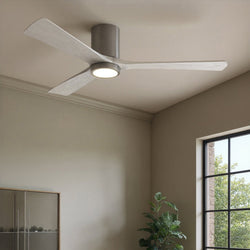 Urban Ambiance - Ceiling Fan - UMC9292 Scandinavian Indoor/Outdoor Ceiling Fan, 12" H x 60" W x 60" D, Brushed Pewter Finish, Aerwyn Collection -