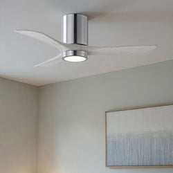Urban Ambiance - Ceiling Fan - UMC9304 Scandinavian Indoor/Outdoor Ceiling Fan, 12" H x 42" W x 42" D, Polished Chrome Finish, Aerwyn Collection -