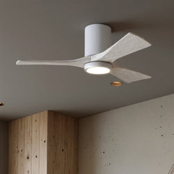 Urban Ambiance - Ceiling Fan - UMC9311 Modern Indoor/Outdoor Ceiling Fan, 12" H x 42" W x 42" D, Gloss White Finish, Aerwyn Collection -