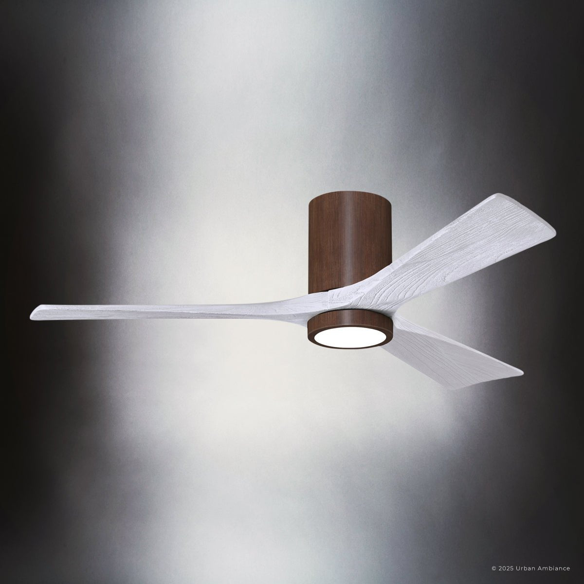 UMC9313 Modern Indoor/Outdoor Ceiling Fan, 12" H x 52" W x 52" D, Waln ...