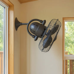 Urban Ambiance - Ceiling Fan - UMC9353 Urban Loft Indoor/Outdoor Ceiling Fan, 17.5" H x 13" W x 13" D, Textured Bronze Finish, Norellis Collection -