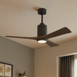 Urban Ambiance - Ceiling Fan - UMC9445 Farmhouse Indoor/Outdoor Ceiling Fan, 14" (Plus Downrod) H x 52" W x 52" D, Textured Bronze Finish, Thistmere Collection -