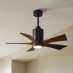 Urban Ambiance - Ceiling Fan - UMC9452 Colonial Indoor/Outdoor Ceiling Fan, 14" (Plus Downrod) H x 42" W x 42" D, Matte Black Finish, Thistmere Collection -