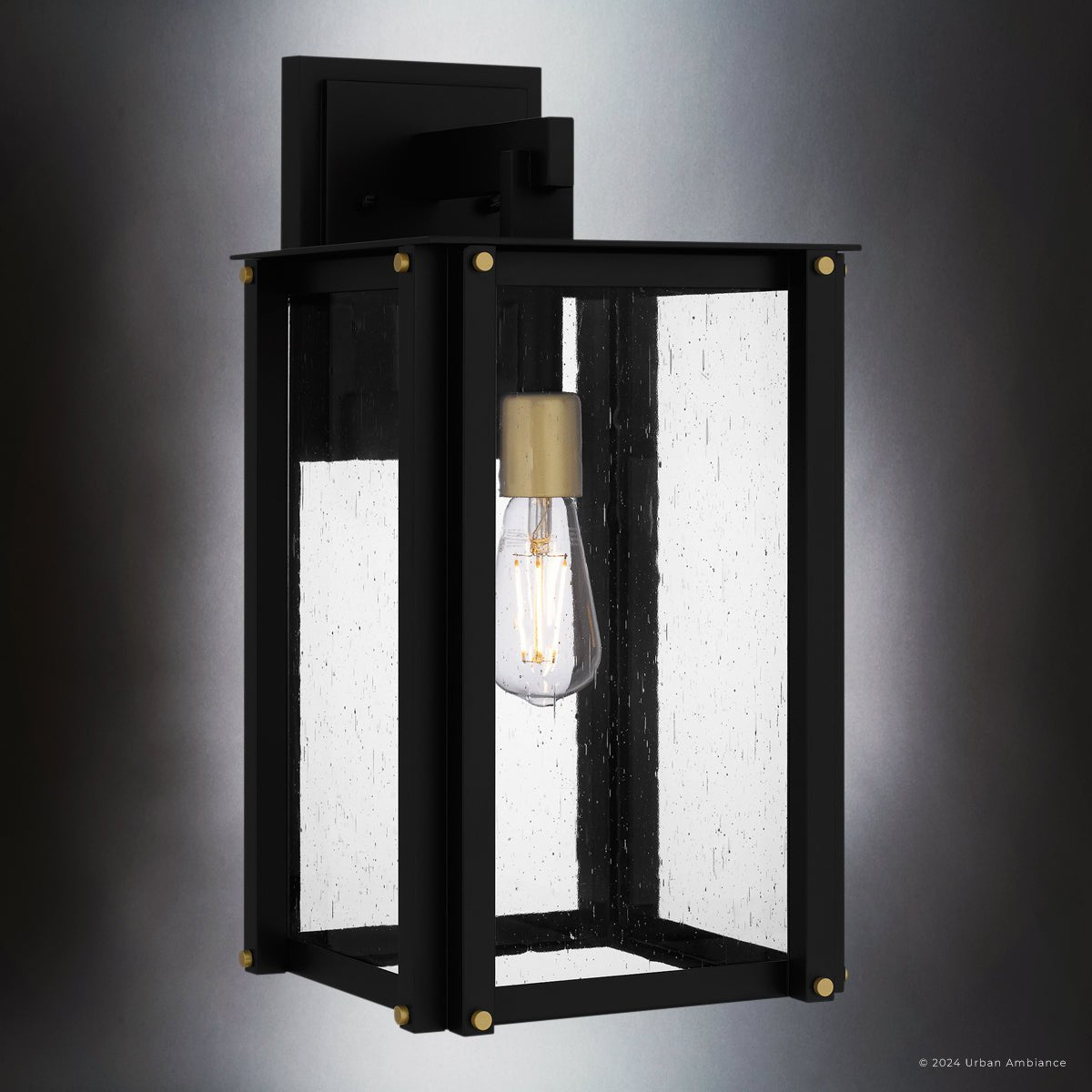 UQL10004 Mid Century Modern Outdoor Wall Sconce, 18''H x 9.25''W x 10 ...