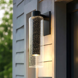 Urban Ambiance - Wall Sconce - UQL10202 Cosmopolitan Outdoor Wall Sconce, 19.75''H x 5.25''W x 7.00''Dep, Matte Black Finish, Greenfield Collection -