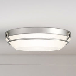 Urban Ambiance - Ceiling Light - UQL4701 Minimalist Indoor Ceiling Light, 3.50''H x 16.00''W x 16.00''D, Brushed Nickel Finish, Axbridge Collection -