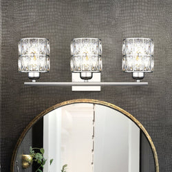 Urban Ambiance - Bath Light - UQL4760 Cosmopolitan Indoor Bath Light, 8.00''H x 21.25''W x 6.25''D, Polished Chrome Finish, Casselton Collection -