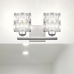 Urban Ambiance - Bath Light - UQL4764 Cosmopolitan Indoor Bath Light, 8.00''H x 13.00''W x 6.25''D, Polished Chrome Finish, Casselton Collection -