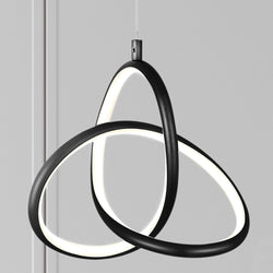 Urban Ambiance - Pendant - UQL4790 Modern Indoor Pendant, 7.75''H x 7.50''W x 3.50''D, Matte Black Finish, Billings Collection -