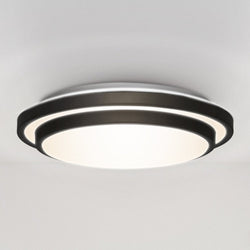 Urban Ambiance - Ceiling Light - UQL4803 Minimalist Indoor Ceiling Light, 3.25''H x 14.00''W x 14.00''D, Matte Black Finish, Erie Collection -