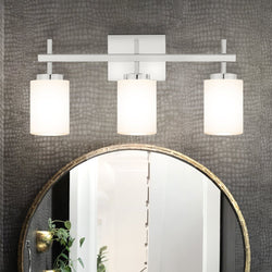 Urban Ambiance - Bath Light - UQL5176 Minimalist Indoor Bath Light, 10.00''H x 22.00''W x 5.75''D, Polished Chrome Finish, Stade Collection -
