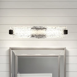 Urban Ambiance - Bath Light - UQL5200 Contemporary Indoor Bath Light, 5.00''H x 24.00''W x 3.75''D, Matte Black Finish, Riga Collection -
