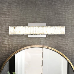 Urban Ambiance - Bath Light - UQL5390 Glam Indoor Bath Light, 5''H x 20.25''W x 3.75''D, Polished Chrome Finish, Remscheid Collection -