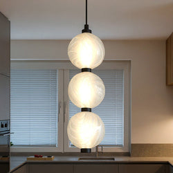 Urban Ambiance - Pendant - UQL6281 Scandinavian Indoor Pendant, 17.75''H x 5.25''W x 5.25''Dep, Matte Black Finish, Leesburg Collection -